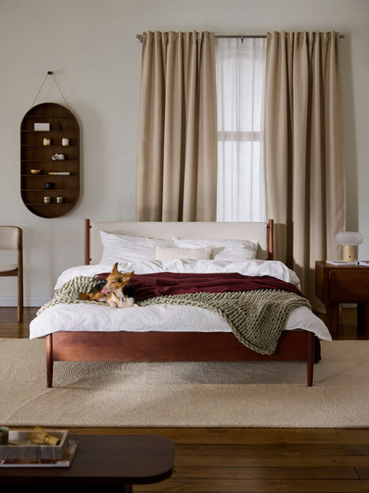 Lux Paul Bed with Mango Wood Frame