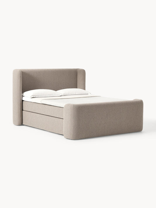Lux Perla Bouclé Bed with Box Spring