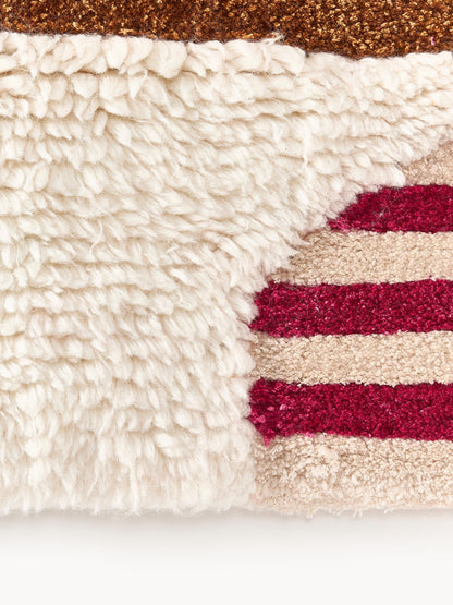 Lux Rosco Rug in Hand-Tufted Wool with High-Low Texture