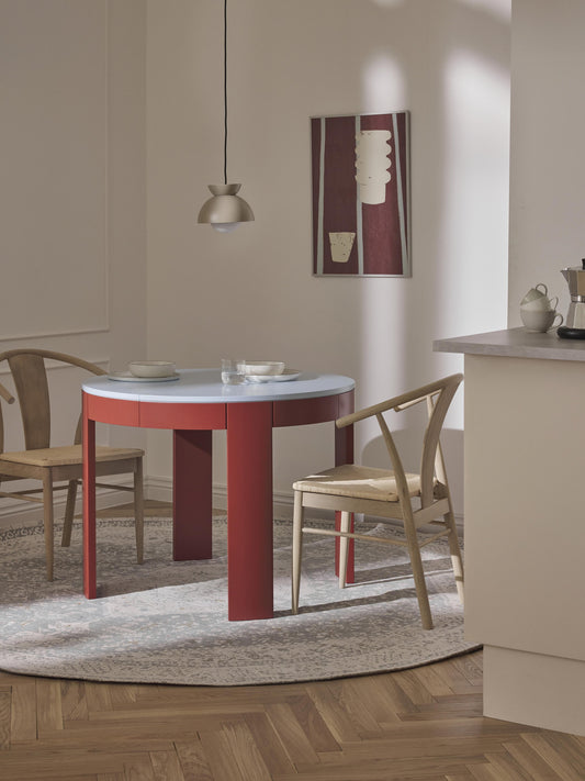 Lux Samos Extendable Dining Table, Measuring 100 - 140 x 75 cm