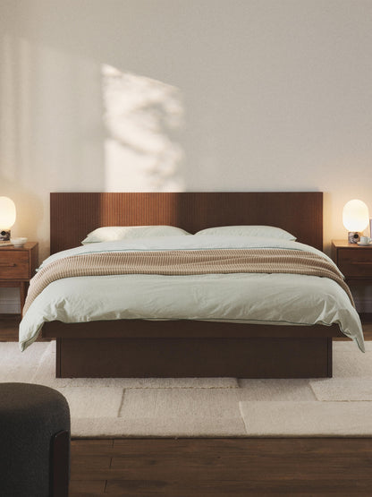 Lux Sato Timber Bed with Drawers and Headboard