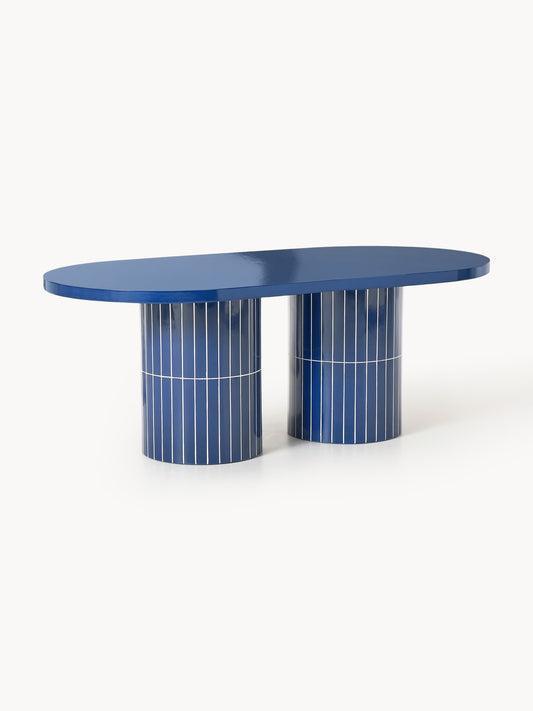 Lux Saya Oval Garden Dining Table, Measuring 200 x 100 cm