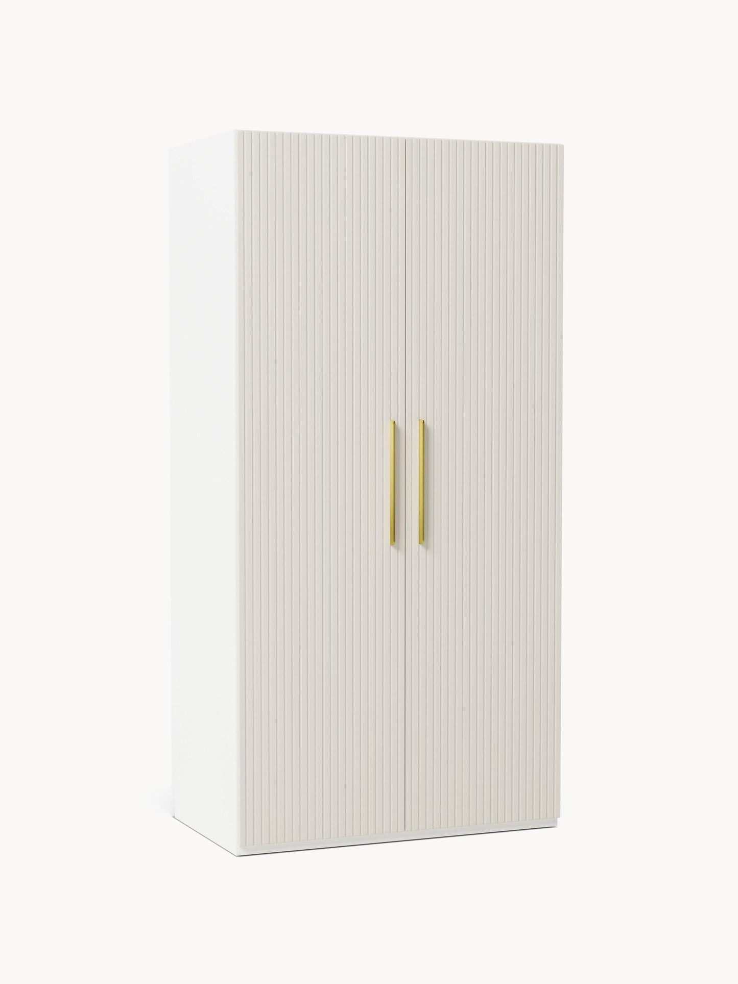 Lux Simone Modular Hinged-Door Wardrobe in Various Sizes, 100 cm Wide