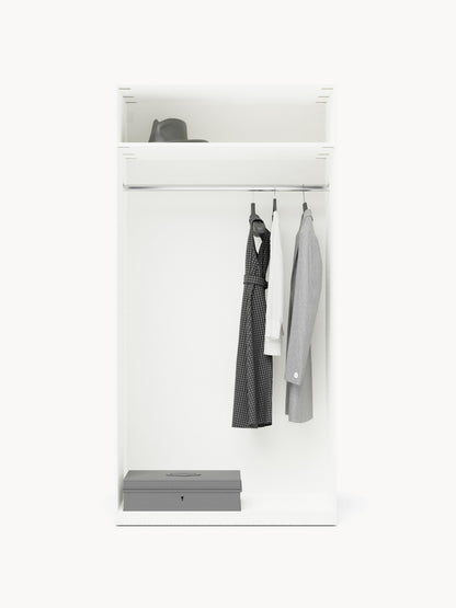 Lux Simone Modular Hinged-Door Wardrobe in Various Sizes, 100 cm Wide