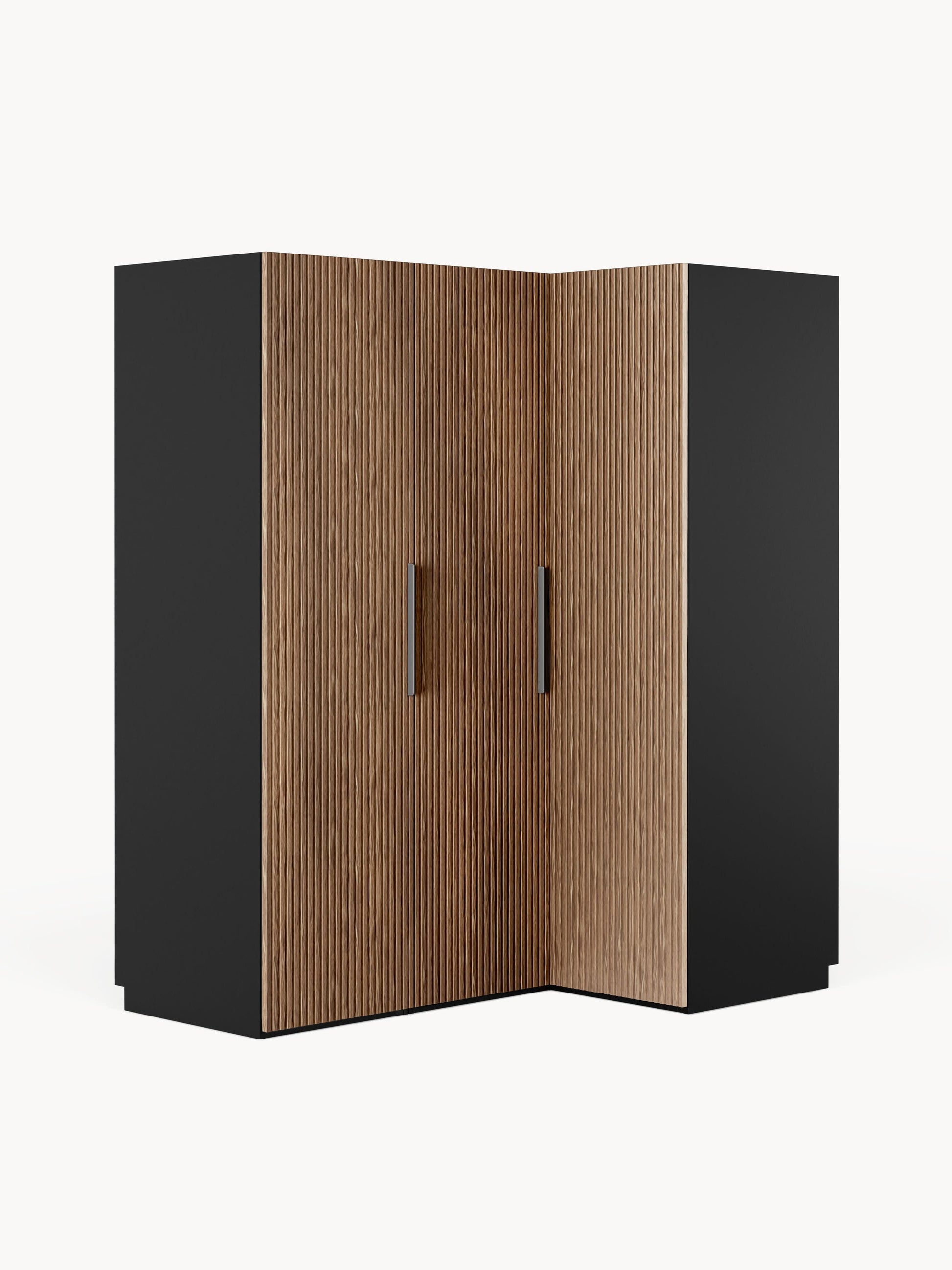 Lux Simone Modular Wardrobe for Corners, in Various Sizes, 165 cm Wide