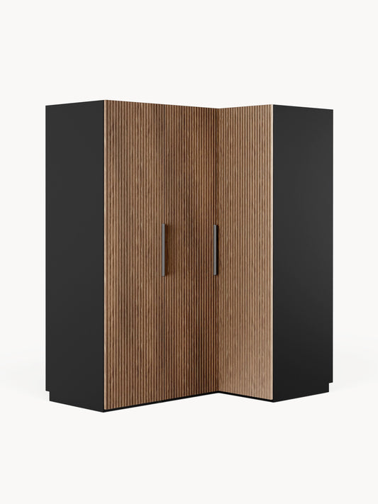 Lux Simone Modular Wardrobe for Corners, in Various Sizes, 165 cm Wide