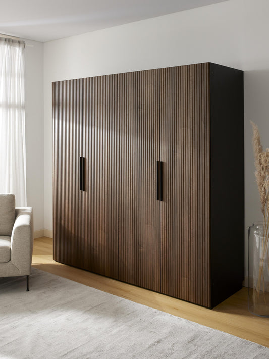 Lux Simone Modular Wardrobe with Hinged Doors, in Various Sizes, 200 cm Wide