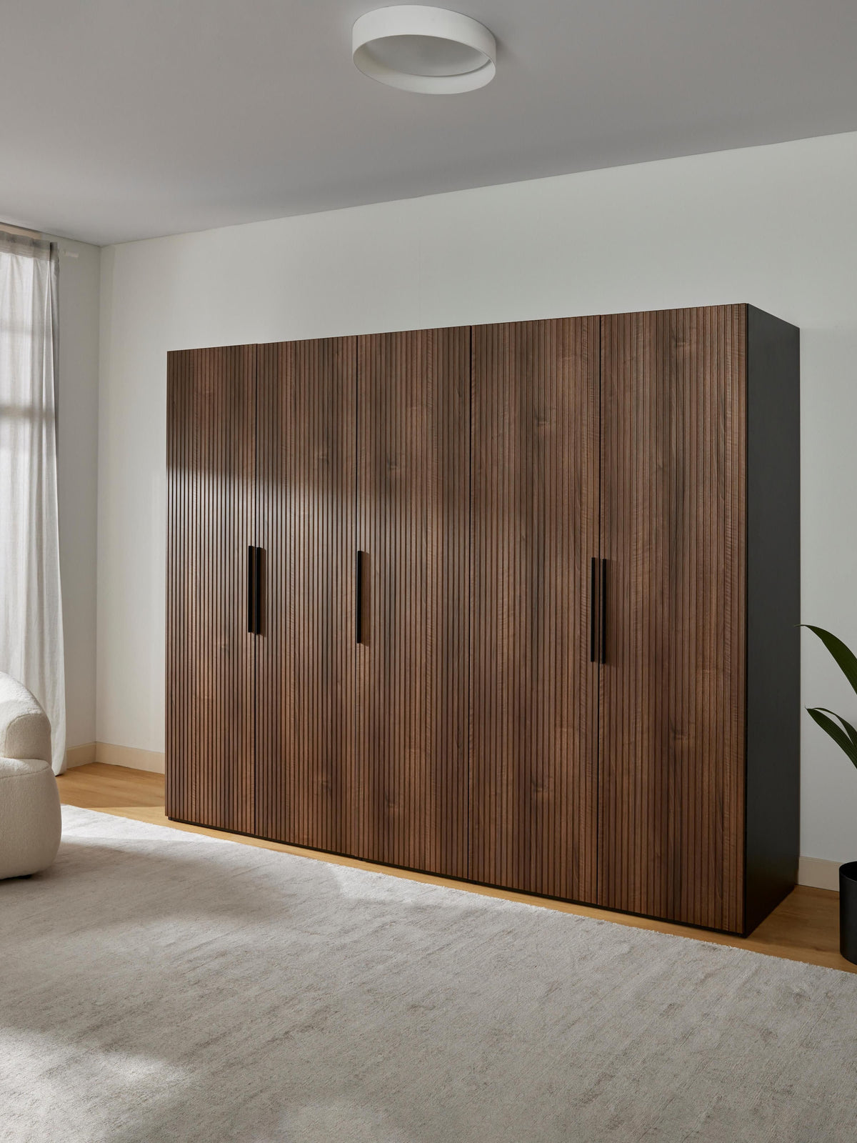 Lux Simone Modular Wardrobe with Hinged Doors, in Various Sizes, 250 cm Wide