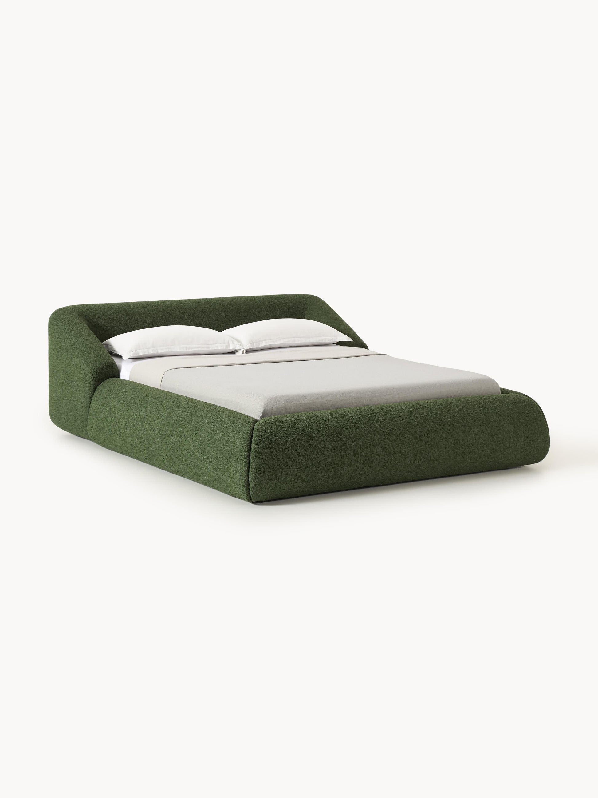Lux Sofia Bouclé Bed, Upholstered