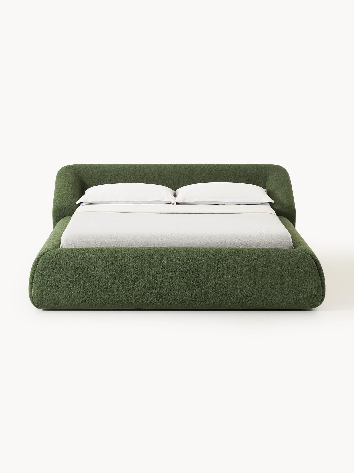 Lux Sofia Bouclé Bed, Upholstered