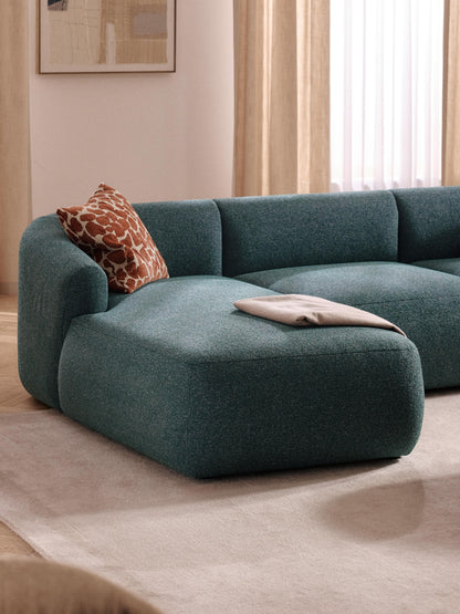 Lux Sofia Bouclé Chaise Corner Unit