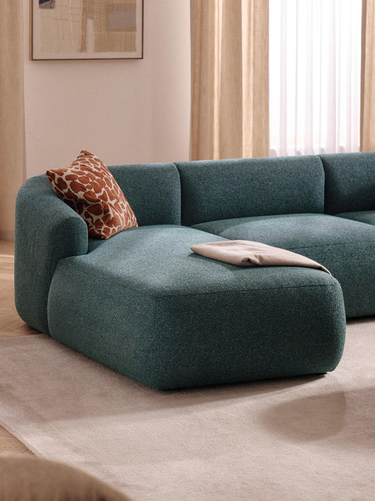 Lux Sofia Bouclé Chaise Corner Unit