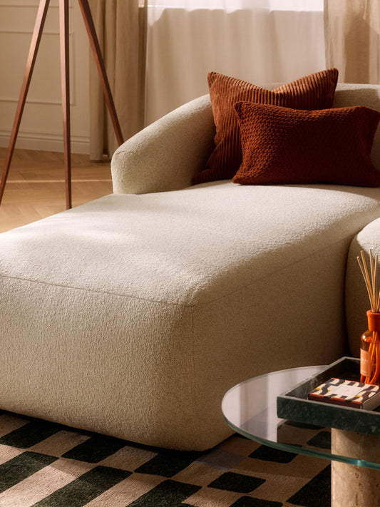 Lux Sofia Bouclé Chaise Corner Unit