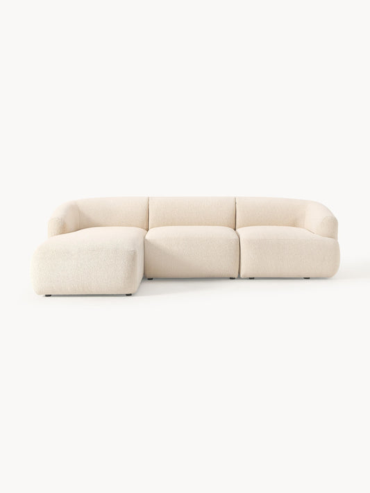 Lux Sofia Modular Bouclé Corner Couch (3-Seater)