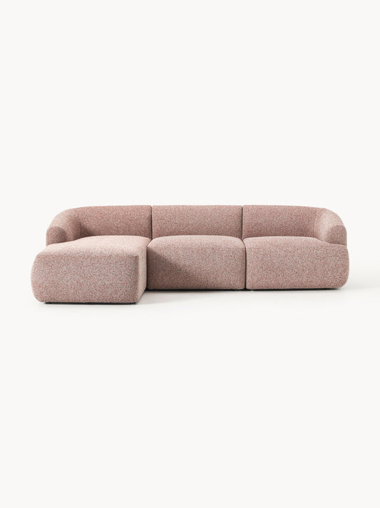Lux Sofia Modular Bouclé Corner Couch (3-Seater)