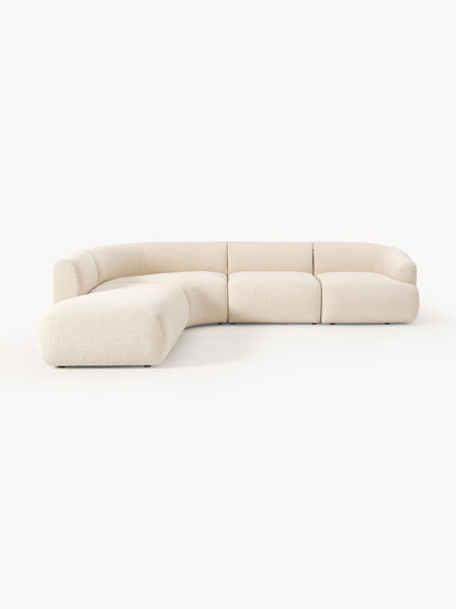 Lux Sofia Modular Bouclé Corner Couch (4-Seater)