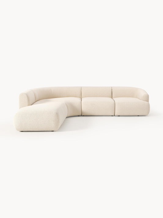 Lux Sofia Modular Bouclé Corner Couch (4-Seater)