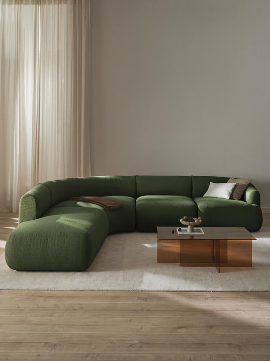 Lux Sofia Modular Bouclé Corner Couch (4-Seater)
