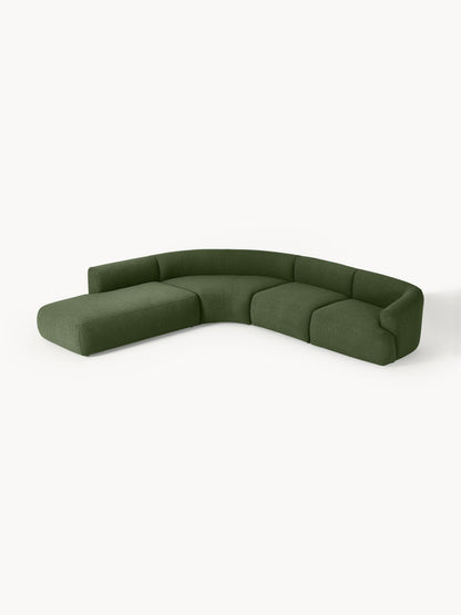 Lux Sofia Modular Bouclé Corner Couch (4-Seater)