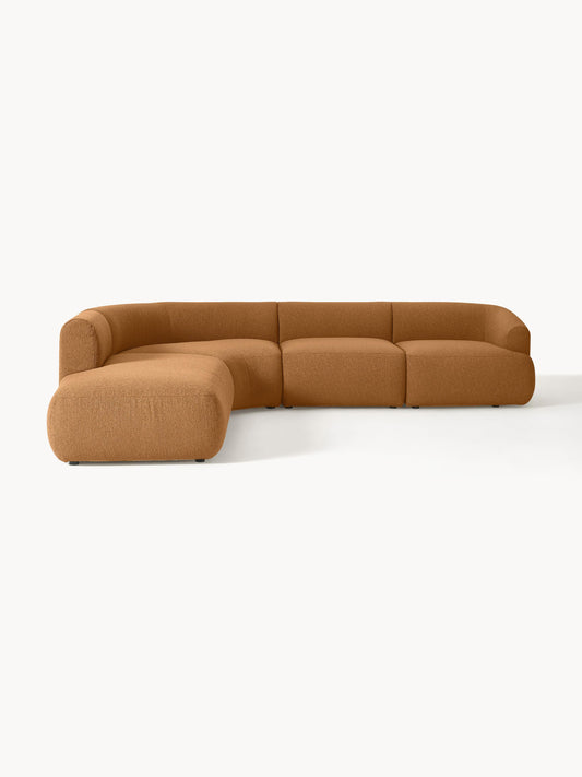 Lux Sofia Modular Bouclé Corner Couch (4-Seater)