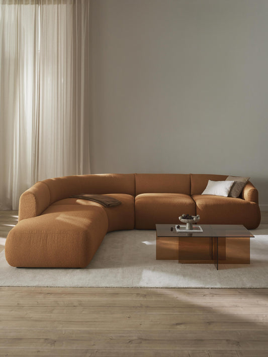 Lux Sofia Modular Bouclé Corner Couch (4-Seater)