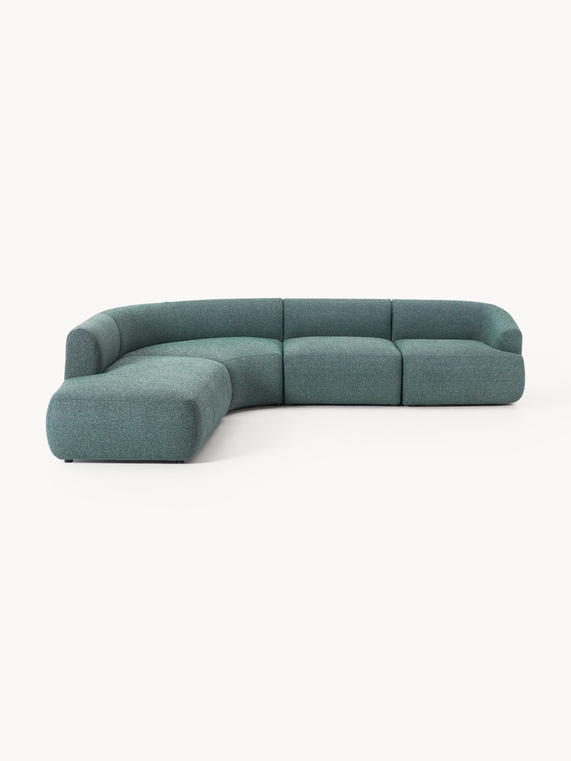 Lux Sofia Modular Bouclé Corner Couch (4-Seater)