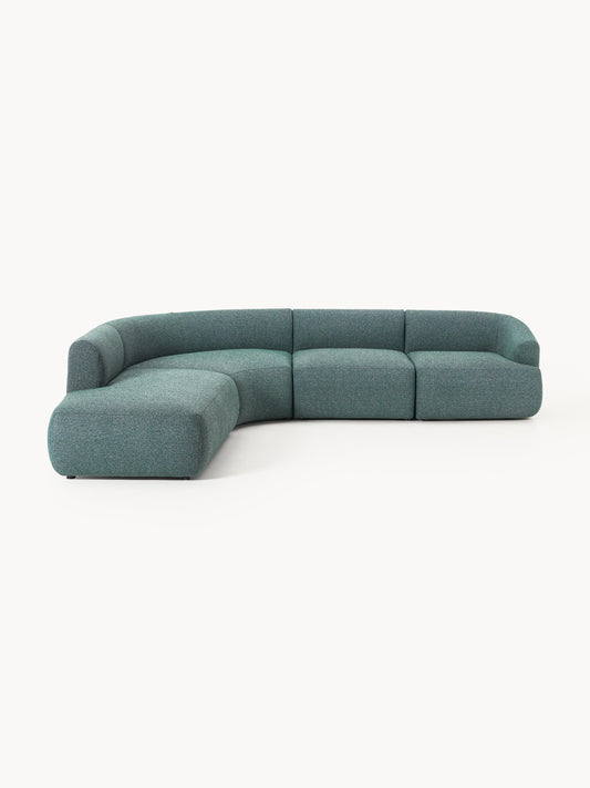 Lux Sofia Modular Bouclé Corner Couch (4-Seater)