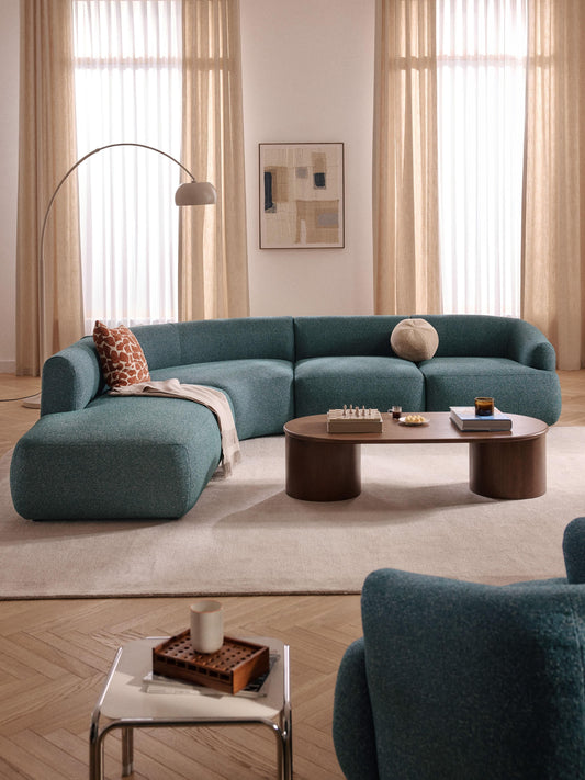 Lux Sofia Modular Bouclé Corner Couch (4-Seater)