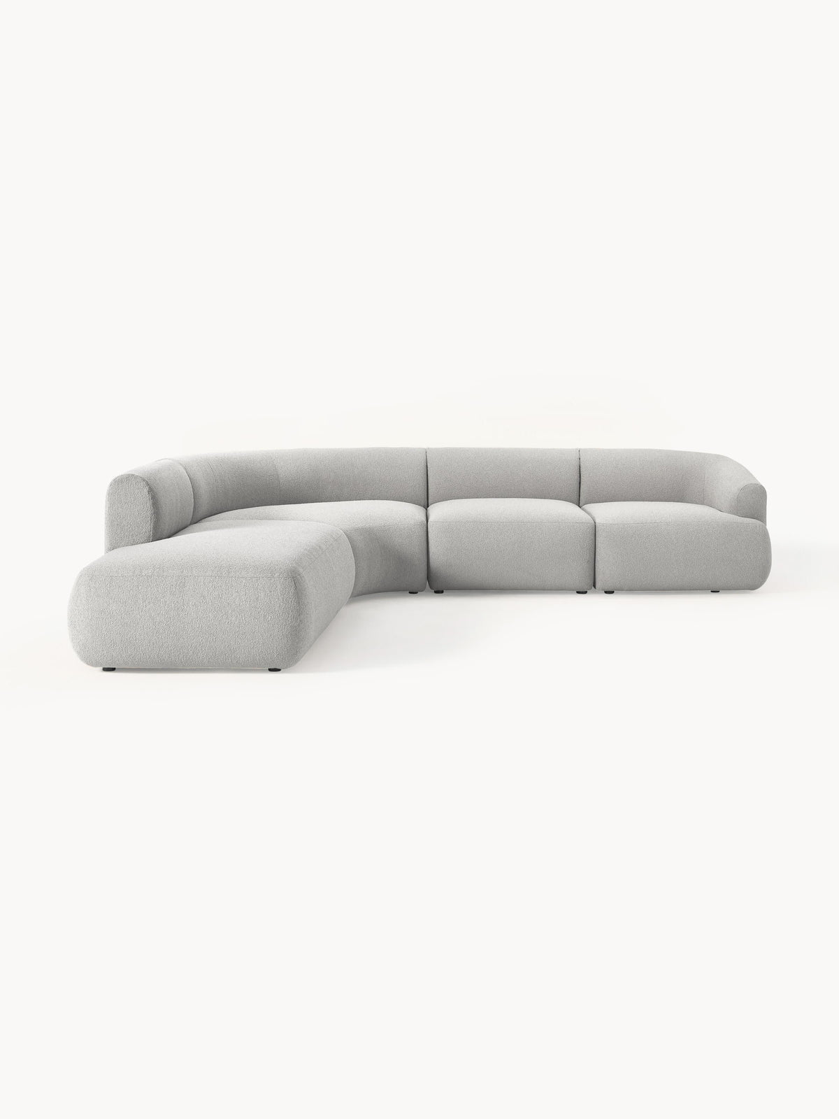 Lux Sofia Modular Bouclé Corner Couch (4-Seater)