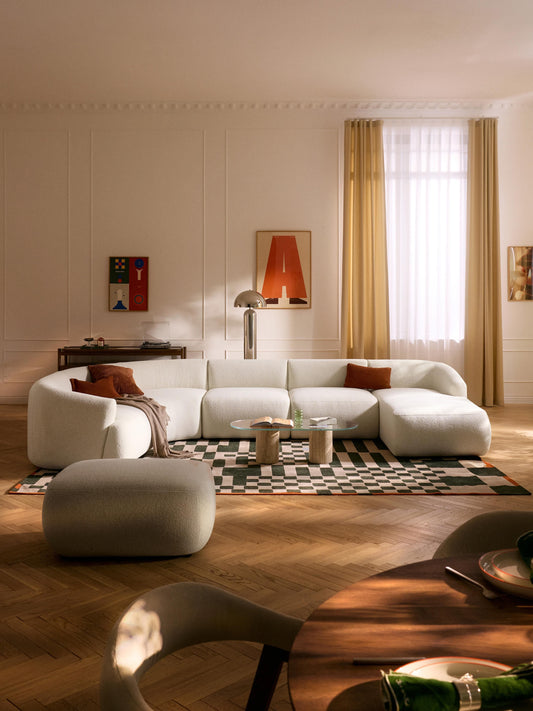 Lux Sofia Modular Bouclé XL Couch