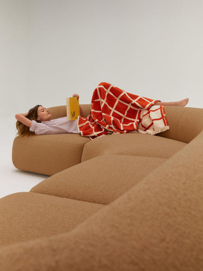 Lux Sofia Modular Bouclé XL Couch