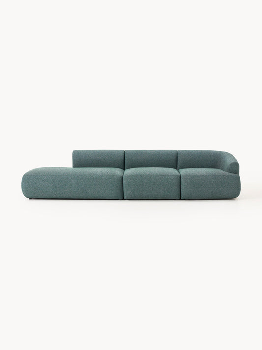 Lux Sofia Modular Chaise Longue in Bouclé (2-Seater)