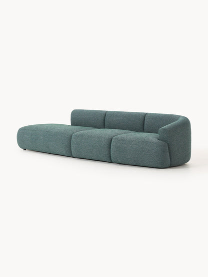 Lux Sofia Modular Chaise Longue in Bouclé (2-Seater)