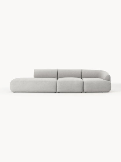 Lux Sofia Modular Chaise Longue in Bouclé (2-Seater)