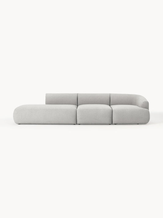 Lux Sofia Modular Chaise Longue in Bouclé (2-Seater)