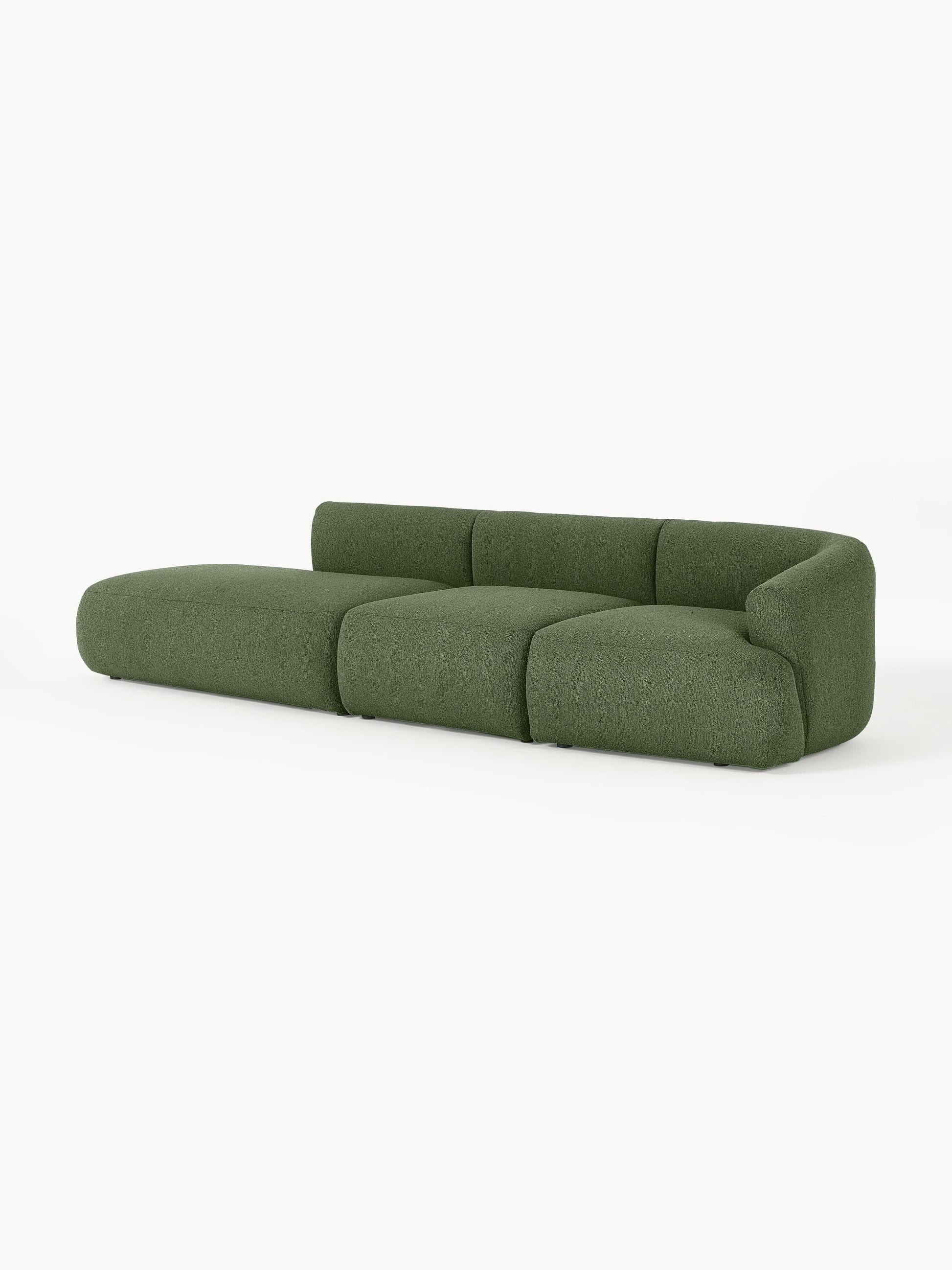 Lux Sofia Modular Chaise Longue in Bouclé (2-Seater)