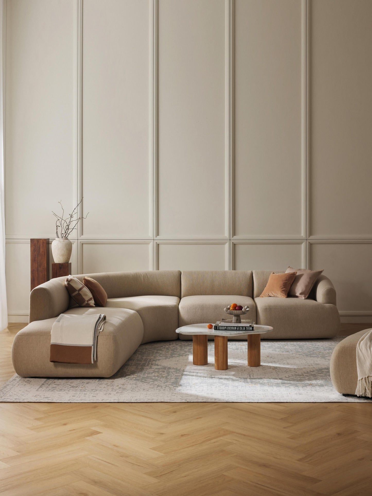 Lux Sofia Modular Corner Couch (4-Seater)