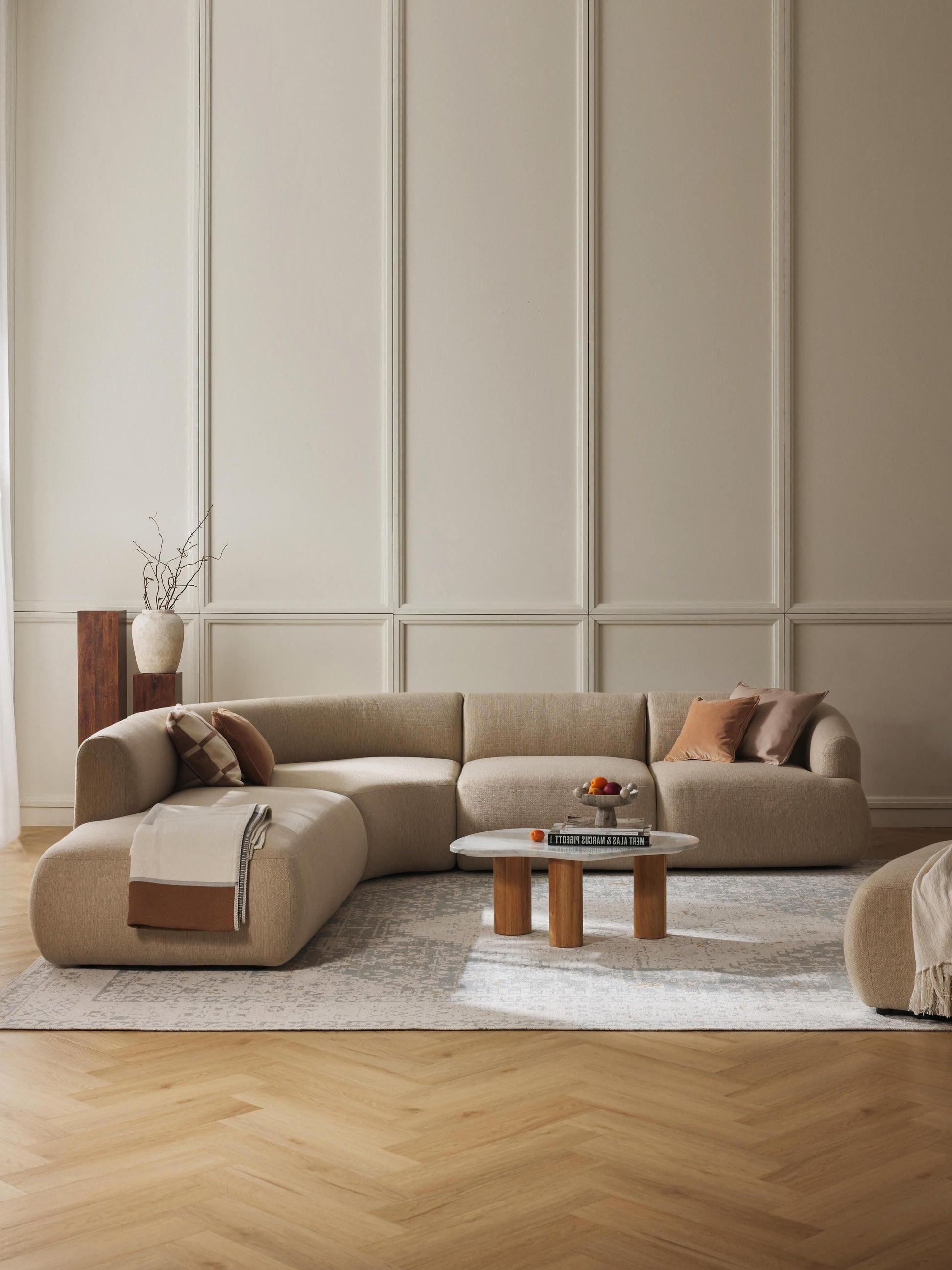 Lux Sofia Modular Corner Couch (4-Seater)