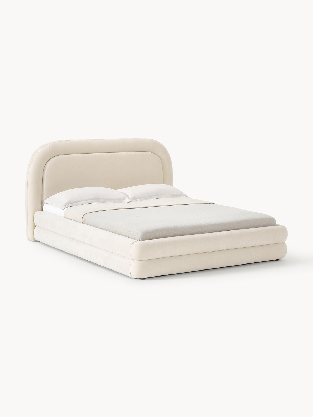 Lux Solomon Bed with Upholstered Frame