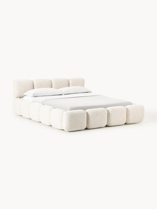 Lux Tayla Bouclé Bed, Upholstered