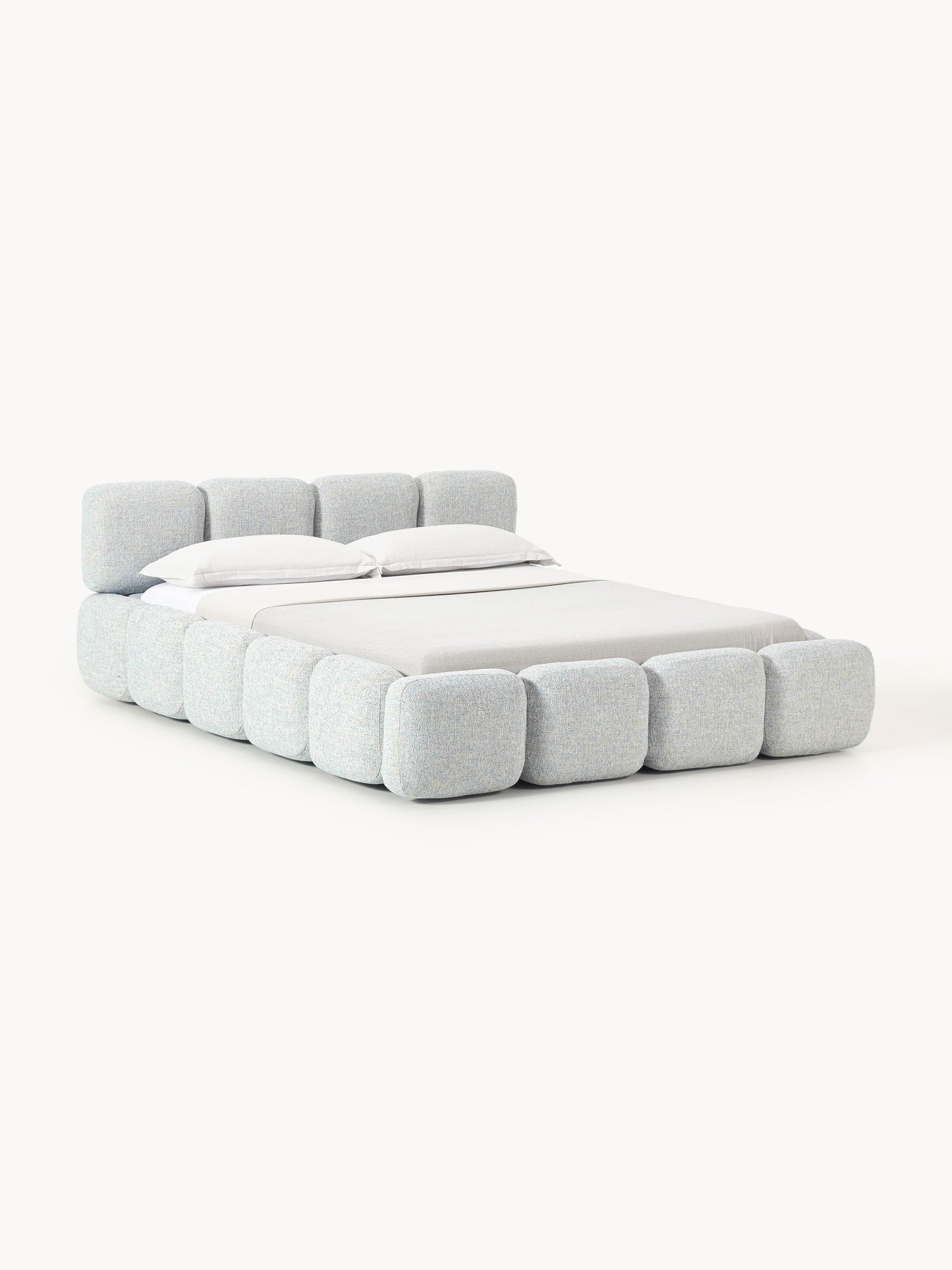 Lux Tayla Bouclé Bed, Upholstered