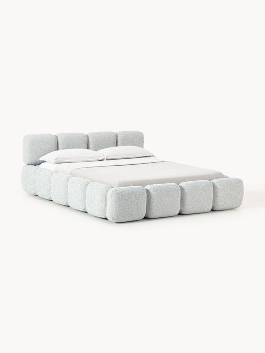 Lux Tayla Bouclé Bed, Upholstered