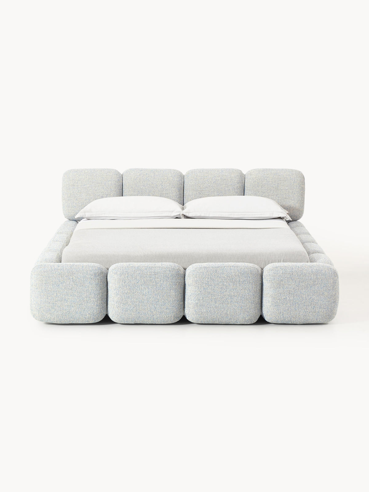 Lux Tayla Bouclé Bed, Upholstered
