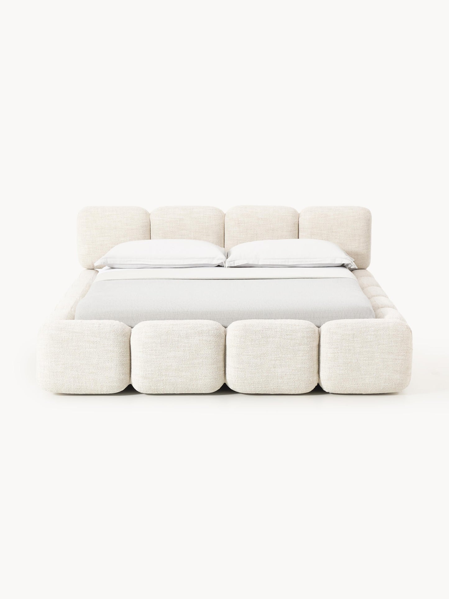 Lux Tayla Bouclé Bed, Upholstered