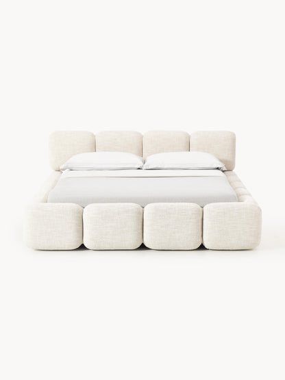 Lux Tayla Bouclé Bed, Upholstered