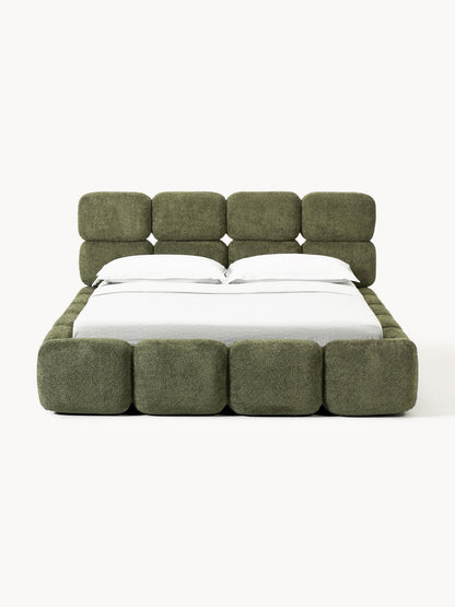 Lux Tayla Teddy Bouclé Bed, Upholstered