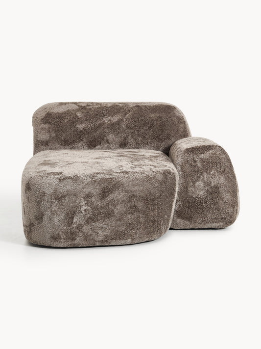 Lux Wolke Chaise Longue in Teddy Bouclé