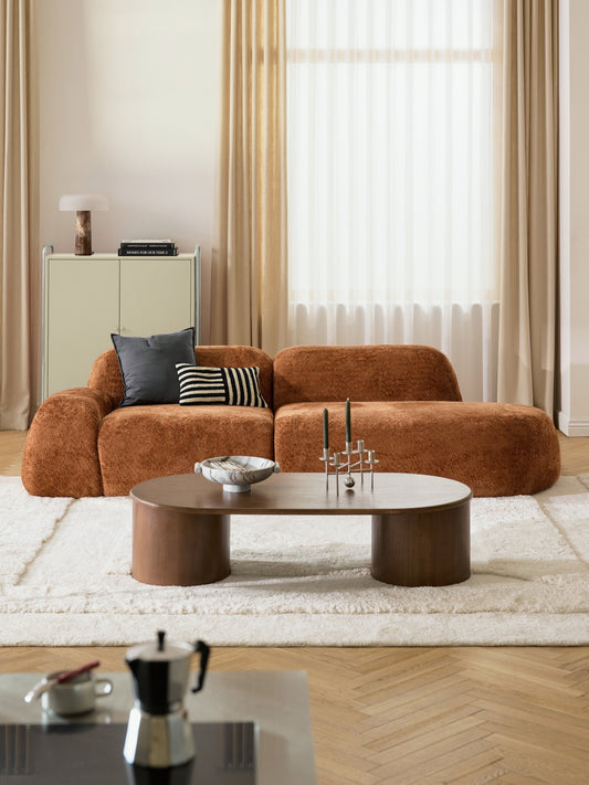 Lux Wolke Chaise Longue in Teddy Bouclé
