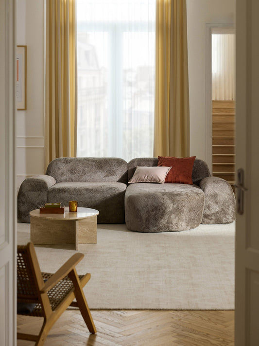 Lux Wolke Chaise Longue in Teddy Bouclé