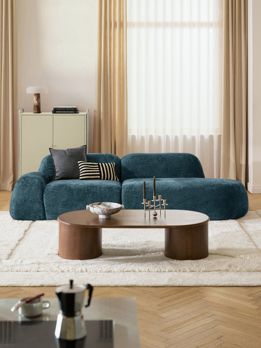 Lux Wolke Chaise Longue in Teddy Bouclé